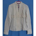 Chemise Écru. fronces et satin. promod. taille s Chemise Écru. fronces et satin. promod. taille s