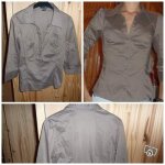 Chemise h&m 3 / 4 taille 38 marron