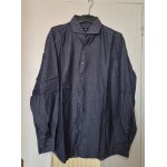 Chemise homme boss hugo boss slim fit bleu fonc� taille 44cm 17� (xl / 42) cotton shirt
