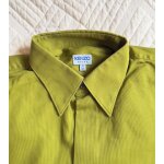Chemise homme manches longues taille 42 - 16 1 / 2 - couleur vert - 100% coton - largeur paule 50cm ...
