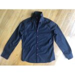 Chemise homme rouge et noire taille l chemise noire boutons rouges
