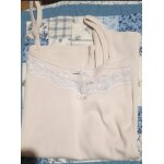 Chemise de jour - femme -  ; blanche porte  ; - epaulettes - ecru - taille 42 / 44