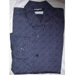 Chemise jules en coton - taille s - 37 / 38 - bleu � motif