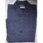 Chemise jules en coton - taille s - 37 / 38 - bleu  motif