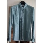 Chemise jules slim taille l verte petits pois blancs