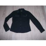 Chemise kaporal bleu marine motifs blancs 2 fausses poches taille s tbe