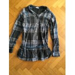 Chemise longue À carreaux grise taille 40 Chemise longue À carreaux grise taille 40