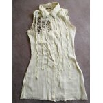 Chemise longue sans manches taille 14 ans très fine verte claire ddp Chemise longue sans manches taille 14 ans très fine verte claire ddp