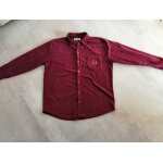 Chemise manches longues polaire bordeaux taille m l'homme moderne neuve