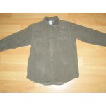 Chemise manches longues velours kaki petit bateau - 8ans