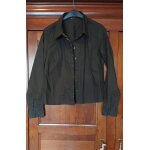 Chemise marron fonc esprit 96% coton et 4% elasthane femme. t42. neuve
