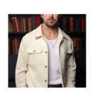 Chemise molletonnee blanche xxl surchemise chaud assez �pais l�g�rement �lastique m�lange de polyester ...