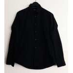 Chemise noire manches longues. brice. coton. elasthanne. taille s