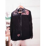 Chemise noire motifs colors 40 l desigual.
