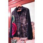 Chemise noire motifs colors 42 xl desigual.