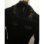 Chemise noire naf naf t36 rock clous Étoiles Chemise noire naf naf t36 rock clous Étoiles