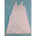 Chemise de nuit en coton bio fran�ais blanc antique � manches sans manches bretelles fines ann�es 1900 ...