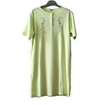 Chemise de nuit damart taille m vert avec broderies tbe Chemise de nuit damart taille m vert avec broderies tbe