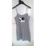 Chemise de nuit   la halle   a bretelle coton t36 gris