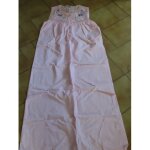 Chemise de nuit rose brod�e taille xs