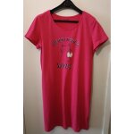 Chemise de nuit rose fuchsia  ; all you need is love & cat ;