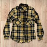 Chemise pimkie � carreaux jaunes et noirs taille 34