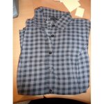 Chemise pimkie femme À carreaux bleus petites manches taille l Chemise pimkie femme À carreaux bleus petites manches taille l