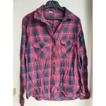 Chemise pimkie rouge marine carreaux t36