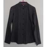 Chemise pliss�e grise. esprit. coton. taille 38