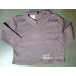 Chemise / polo la redoute coton bio 6 mois mauve neuf