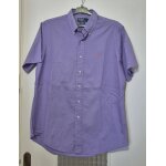 Chemise ralph lauren lavande � manches courtescustom fit logo orange taille l / 40