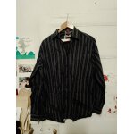 Chemise raye noire / grise xl pierre cardin vintage annes 90.