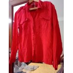 Chemise en soie rouge 42 xl burton of london. Chemise en soie rouge 42 xl burton of london.