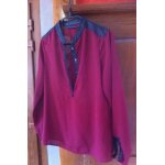 Chemise stradivarius s bordeaux et noire comme neuf Chemise stradivarius s bordeaux et noire comme neuf