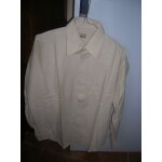 Chemise tex manches longues coton 37 / 38 beige