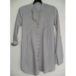 Chemise tunique grise � manches longues. pimkie. taille s