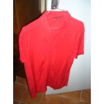 Chemise zara manches courtes 94% rayon, 6% spandex l rouge