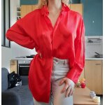 Chemise zara rouge vif