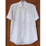 Chemisette l�g�re blanche in extenso - manches courtes - col pointu - bas arrondi - taille 37 / 38 - ...