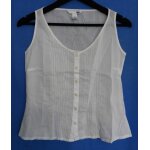 Chemisier blanc ajour sans manche. h&m. taille 36 / 38