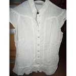 Chemisier blanc � pois c&a blanc taille 38