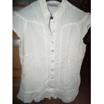 Chemisier blanc  pois c&a blanc taille 38