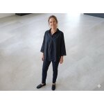 Chemisier ou blouse noir m avec dentelles kaporal neuf