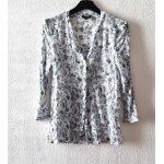 Chemisier caroll taille 38 multicolore viscose et soie tbe
