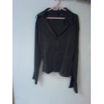 Chemisier chemise kaki grande encolure en v zara
