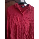 Chemisier femme rouge