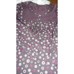 Chemisier pour fille tissaia 10 ans - col arrondi avec empicement boutonn  pois roses - manches longues ...