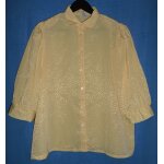 Chemisier jaune motif ton sur ton. c&a. taille 46