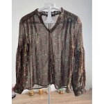 Chemisier marron transparent Chemisier marron transparent