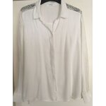 Chemisier promod blanc et dentelles Chemisier promod blanc et dentelles